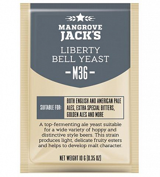 Дрожжи Mangrove Jack's Liberty Bell Yeast M36, 10г фото